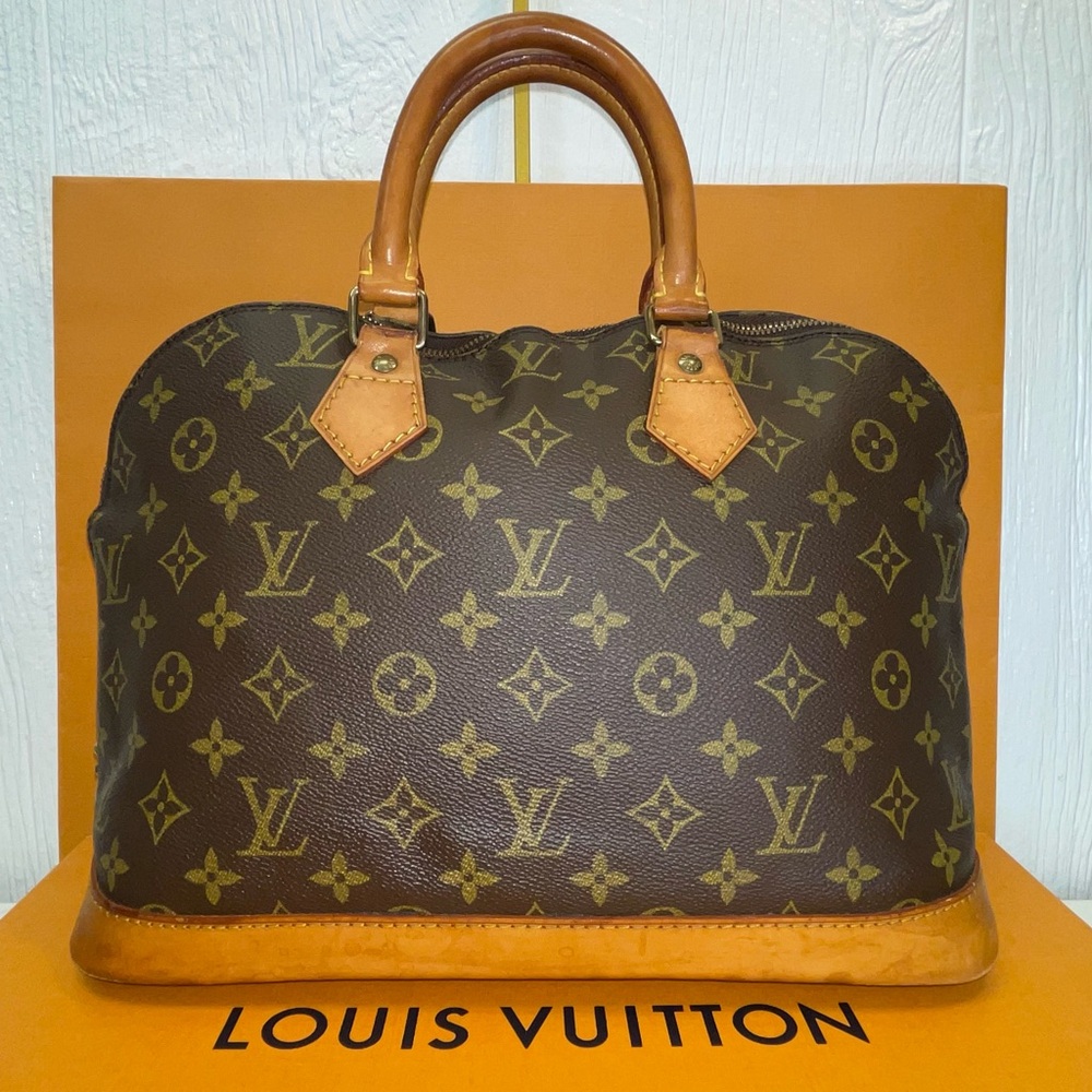 Louis Vuitton Alma PM Monogram Satchel Handbag Purse Vintage!!